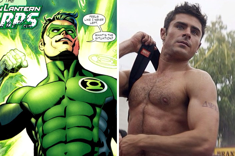 Zac Efron podría ser el nuevo Linterna Verde de DC y filtran la